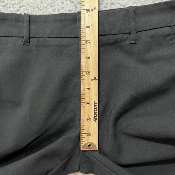 Zara Women's 6 Capri Length Career Flat Front Dress Pants Solid Black Stretch - Picture 11 of 11